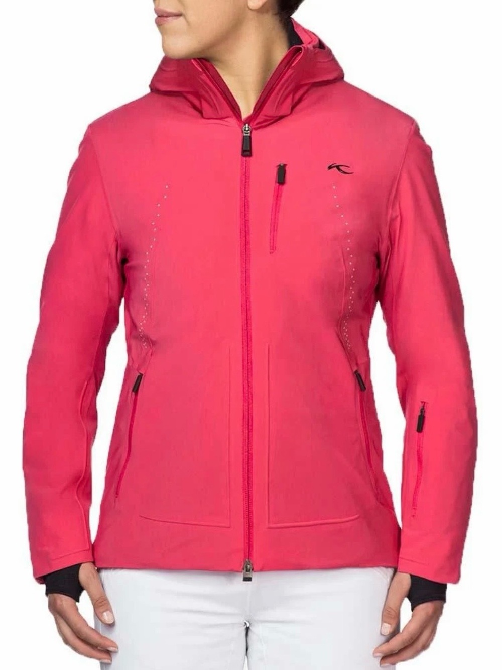 Women’s Pink Kjus Ski Jacket with Hood